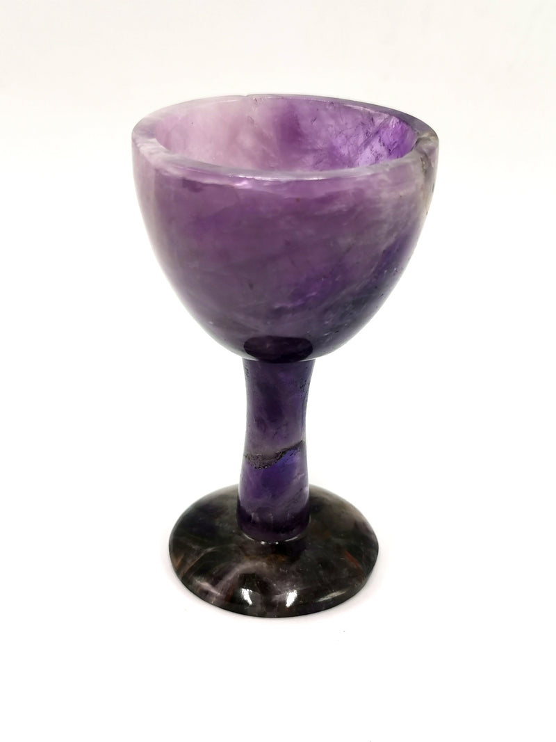 Exquisite gemstone wine glass in Amethyst stone