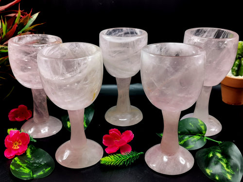 rose crystal wine glasses with ovals design – The Vintage List