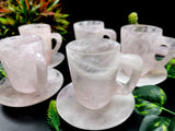 Rose Quartz Cup & Saucer - ONLY 1 Cup and 1 Saucer