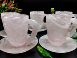 Rose Quartz Cup & Saucer - ONLY 1 Cup and 1 Saucer