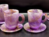 Amethyst Cup & Saucer - ONLY 1 Cup and 1 Saucer
