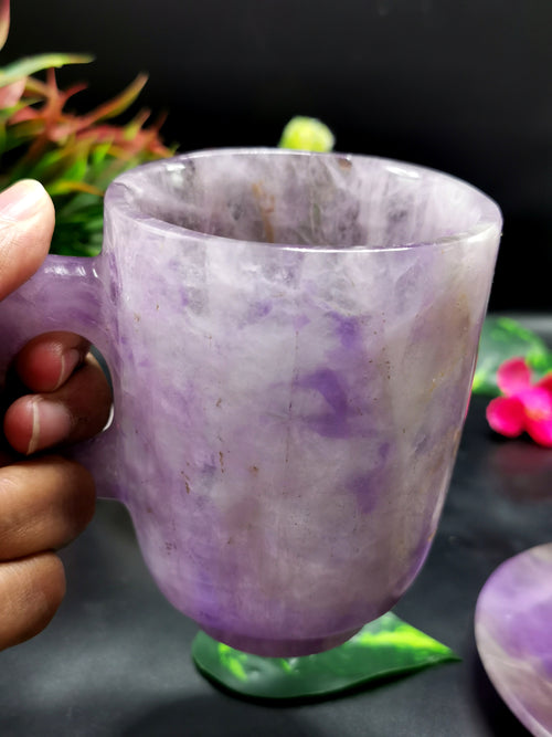Amethyst Cup & Saucer - ONLY 1 Cup and 1 Saucer
