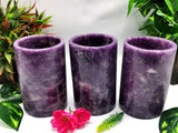 Beautiful gemstone goblets in lepidolite stone - ONLY 1 PIECE - Home Decor