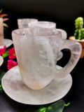 Amazing Rose Quartz Cup & Saucer - ONLY 1 Cup and 1 Saucer