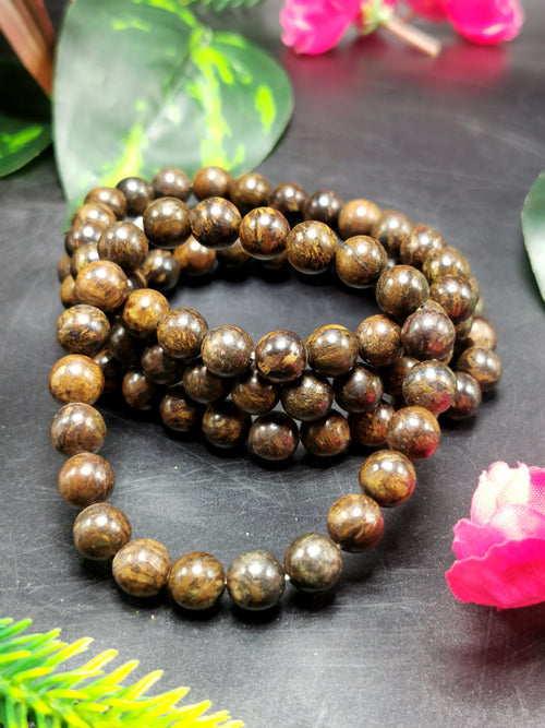 Bronzite bracelet 8mm beads, set of 4 pieces | gemstone/crystal jewelry | Mother's Day/Birthday/Anniversary/Valentine's Day gift