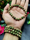 Unakite bracelet 8mm beads, set of 3 pieces | gemstone/crystal jewelry | Mother's Day/Birthday/Anniversary/Valentine's Day gift