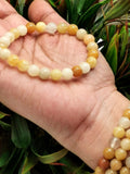 Yellow Aventurine bracelet 8mm beads, set of 4 pieces | gemstone/crystal jewelry | Mother's Day/Birthday/Anniversary/Valentine's Day gift