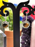 Elegant Tiger Eye stone earrings in 925 Sterling Silver | gifts for her | gifts for girlfriend | gifts for mom daughter sister - Shwasam