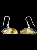 Beautiful Striped Onyx stone earrings in 925 Sterling Silver | Christmas gift | Mothers Day | Anniversary Gift | Birthday Gift - Shwasam