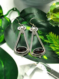 Pretty Garnet stone earrings in 925 Sterling Silver | gifts for her | gifts for girlfriend | gifts for mom daughter sister - Shwasam