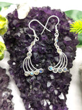 Beautiful and elegant labradorite earrings in 925 Sterling Silver - gemstone/crystal jewelry | Mother's Day/Birthday/Anniversary gift - Shwasam