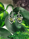 Pretty Peridot stone earrings in 925 Sterling Silver | Christmas gift | Mothers Day | Anniversary Gift | Birthday Gift - Shwasam