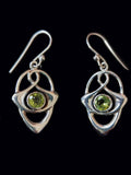 Pretty Peridot stone earrings in 925 Sterling Silver | Christmas gift | Mothers Day | Anniversary Gift | Birthday Gift - Shwasam