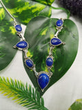 Breathtaking lapis lazuli necklace in 925 sterling silver - crystal/gemstone jewelry | Mother's Day/engagement/birthday/anniversary gift - Shwasam