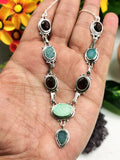 Breathtaking garnet druzy necklace in 925 sterling silver - gemstone/crystal jewelry | Mother's Day/engagement/wedding/anniversary/occasion gift - Shwasam
