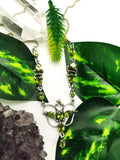 Beautifully handcrafted Peridot gemstone necklace in 925 sterling silver - Shwasam