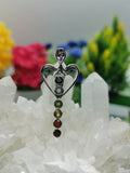 Unique stone pendant in 925 sterling silver - Amethyst, Garnet, Iolite, Carnelian, Blue Topaz, Peridot, Citrine stones | gifts for her | gifts for girlfriend | gifts for mom daughter sister - Shwasam