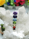 Beautiful Pendant in 925 silver with Amethyst, Garnet, Iolite, Carnelian, Blue Topaz, Peridot and Citrine stones - Shwasam