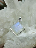Beautifully designed rainbow moonstone pendant in 925 sterling silver | Christmas gift | Mothers Day | Anniversary Gift | Birthday Gift - Shwasam