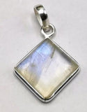 Beautifully designed rainbow moonstone pendant in 925 sterling silver | Christmas gift | Mothers Day | Anniversary Gift | Birthday Gift - Shwasam