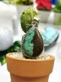 Chrysoprase stone pendant made in 925 silver | Christmas gift | Mothers Day | Anniversary Gift | Birthday Gift - Shwasam