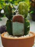 Beautiful Pendant in Chrysoprase stone made in 925 silver | gifts for her | gifts for girlfriend - Shwasam