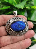 Silver Pendant with high quality genuine Labradorite stone | gemstone jewelry | crystal jewelry | quartz jewelry - Shwasam