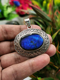 Silver Pendant with high quality genuine Labradorite stone | gemstone jewelry | crystal jewelry | quartz jewelry - Shwasam