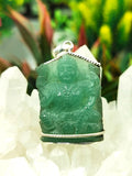 Pendant for women - Laxmi green aventurine in 925 silver | gifts for her | gifts for girlfriend | gifts for mom daughter sister - Shwasam