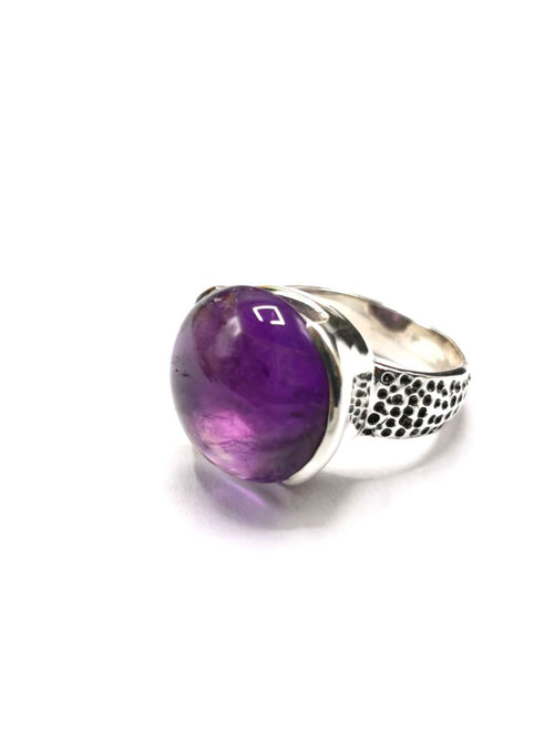 Beautiful Amethyst ring in 925 sterling silver - size 6 | Engagement ring | gemstone jewelry | crystal jewelry | quartz jewelry | finger ring - Shwasam