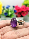Beautiful Amethyst ring in 925 sterling silver - size 6 | Engagement ring | gemstone jewelry | crystal jewelry | quartz jewelry | finger ring - Shwasam
