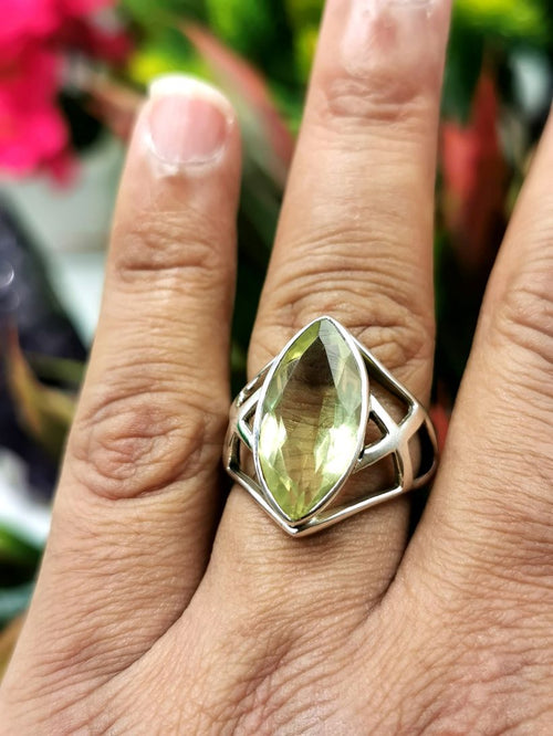 Beautiful Lemon Topaz stone ring in 925 sterling silver | Christmas gift | Mothers Day | Anniversary Gift | Birthday Gift | finger ring - Shwasam