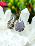 Exquisite Coffee Jasper & Charoite ring in 925 sterling silver-size 7 | engagement rings | gifts for her | gifts for girlfriend | gifts for mom daughter sister | finger ring - Shwasam