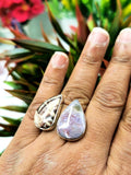 Exquisite Coffee Jasper & Charoite ring in 925 sterling silver-size 7 | engagement rings | gifts for her | gifts for girlfriend | gifts for mom daughter sister | finger ring - Shwasam