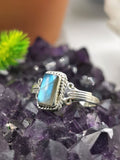 Elegant Labradorite gemstone ring made in 925 sterling silver size 7.5 | gifts for her | finger ring | engagement ring - Shwasam