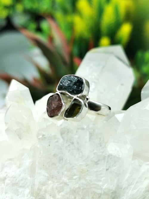 Tourmaline gemstone ring made in 925 sterling silver - | fashion rings | finger ring | gift for her | birthday gift - Shwasam