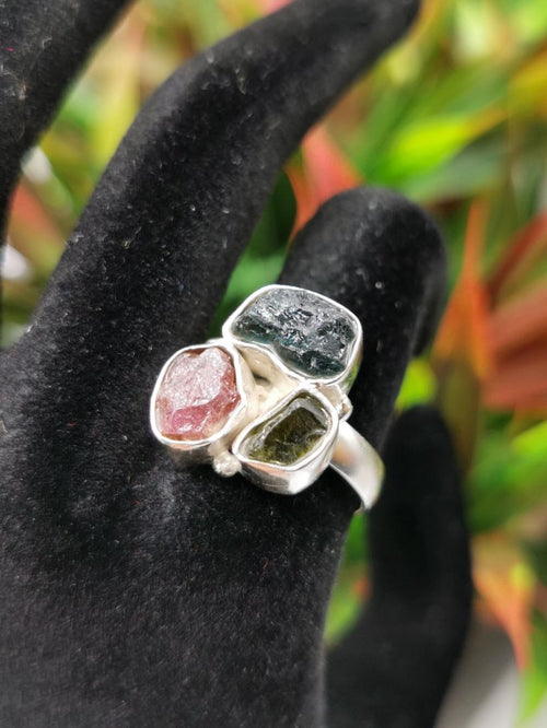 Tourmaline gemstone ring made in 925 sterling silver - | fashion rings | finger ring | gift for her | birthday gift - Shwasam