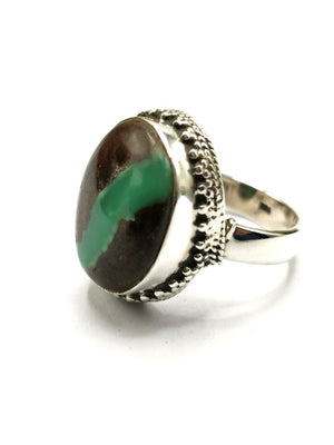 Elegant beautiful Chrysoprase ring in 925 sterling silver - size 7 |  gifts for her | gifts for girlfriend | gifts for mom daughter sister | Engagement Ring | Mother's Day gift | finger ring - Shwasam