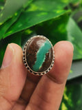 Elegant beautiful Chrysoprase ring in 925 sterling silver - size 7 |  gifts for her | gifts for girlfriend | gifts for mom daughter sister | Engagement Ring | Mother's Day gift | finger ring - Shwasam