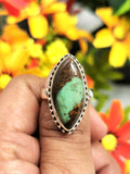 Chrysoprase ring in 925 sterling silver - size 8.5 | Christmas gift | Mothers Day | Anniversary Gift | Birthday Gift | Engagement Ring | finger ring - Shwasam
