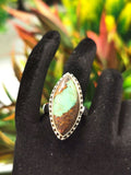 Chrysoprase ring in 925 sterling silver - size 8.5 | Christmas gift | Mothers Day | Anniversary Gift | Birthday Gift | Engagement Ring | finger ring - Shwasam