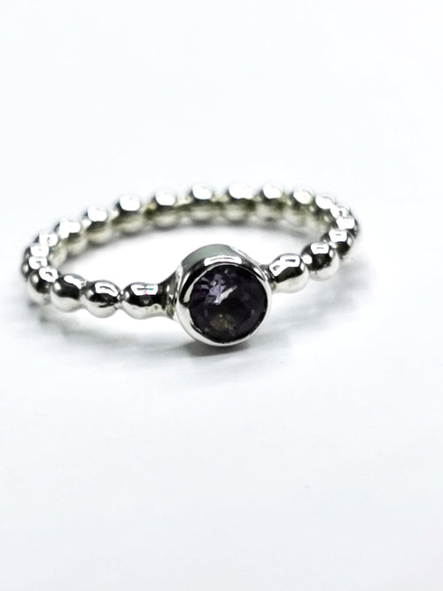 Amethyst ring in 925 sterling silver - size 5 - gemstone/crystal jewelry | Mother's Day gift | Engagement Ring | Finger ring - Shwasam