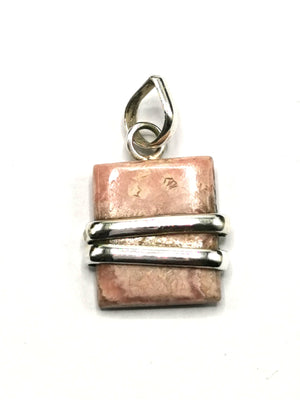 Beautiful rhodochrosite pendant in 925 sterling silver - gemstone/crystal gift |Mother's Day/engagement/wedding/anniversary/birthday gift