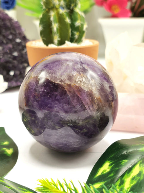 Amethyst sphere / ball - Energy/Reiki/Crystal Healing - 2.5 inches - Shwasam