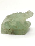 Green Fluorite Stone Lizard statue hand carved - Crystal Home Decor - Shwasam