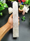 Milky Quartz Tower - Large Natural Handcarved - Crystal Healing Terminator - Shwasam