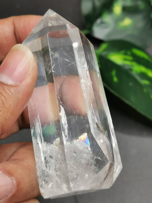 Clear Quartz or Spathik Point - Natural Quartz crystal used for Crystal Healing - Shwasam