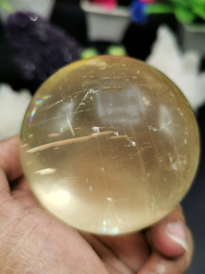 Natural Citrine stone sphere / ball - Energy / Reiki / Crystal Healing / Gemstone spheres - Shwasam