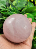 Rose Quartz Sphere - Used for Crystal Healing, natural rose quartz ball - Shwasam