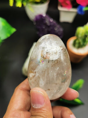 Clear Quartz / Spathik Egg - Quartz for Energy / Reiki / Crystal Healing - Shwasam